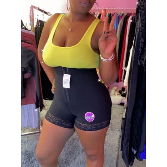 Esteemed Queen High Waist Slimming Butt Lifting Shorts Padded Sizes S-2XL Black - Picture 2 of 3